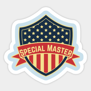 Special Master USA Sticker